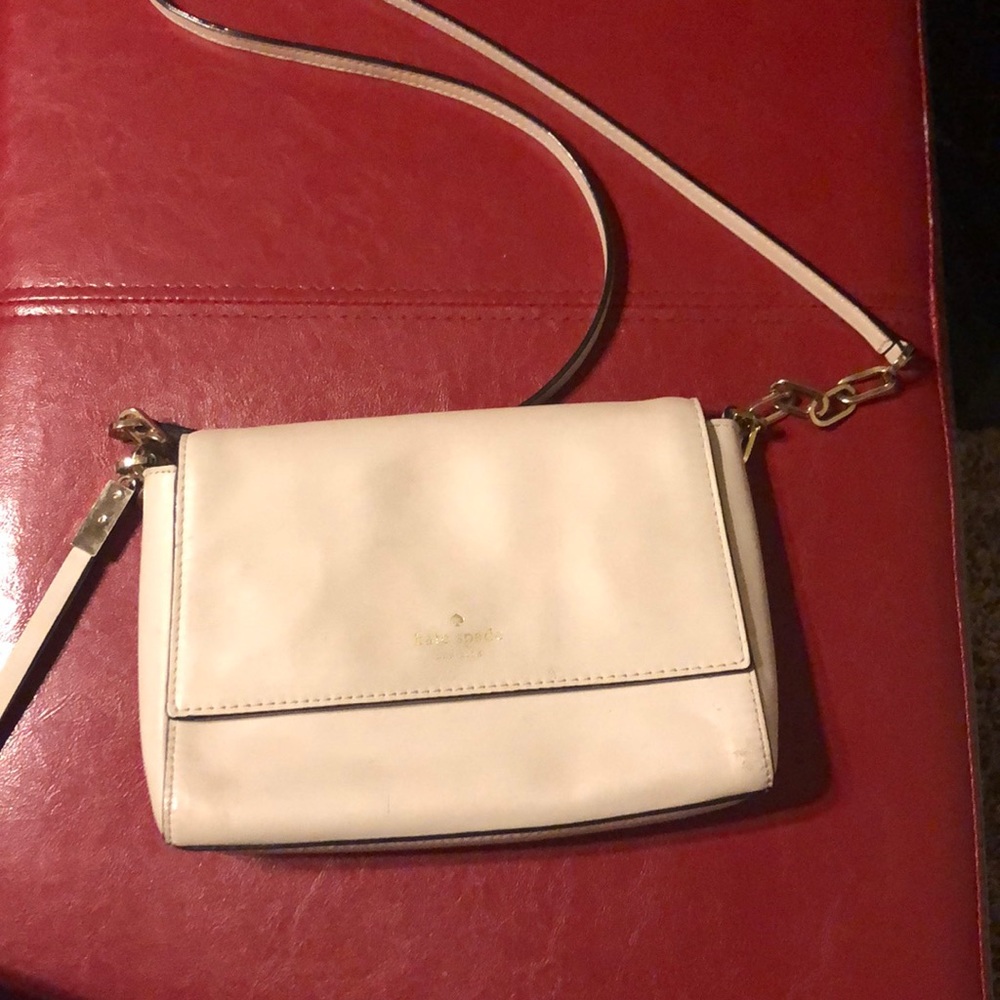 Cream Kate spade cross body